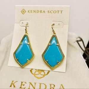 Kendra Scott Alex Turquoise drop earring Gold Plated